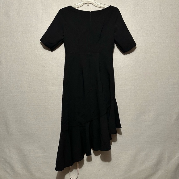 NWT Mac Duggal Crepe 3/4 Sleeve Asymmetrical Hem Dress - size 10 - Picture 5 of 6